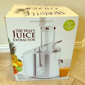 BELLA CUCINA 700W Juicer Juice Extractor White